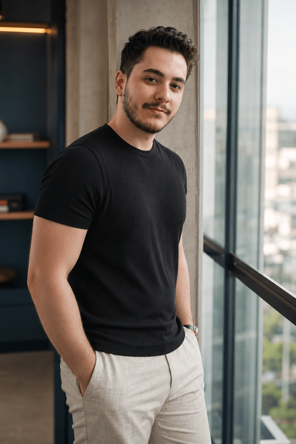 Felipe Guzzo em seu ambiente de trabalho